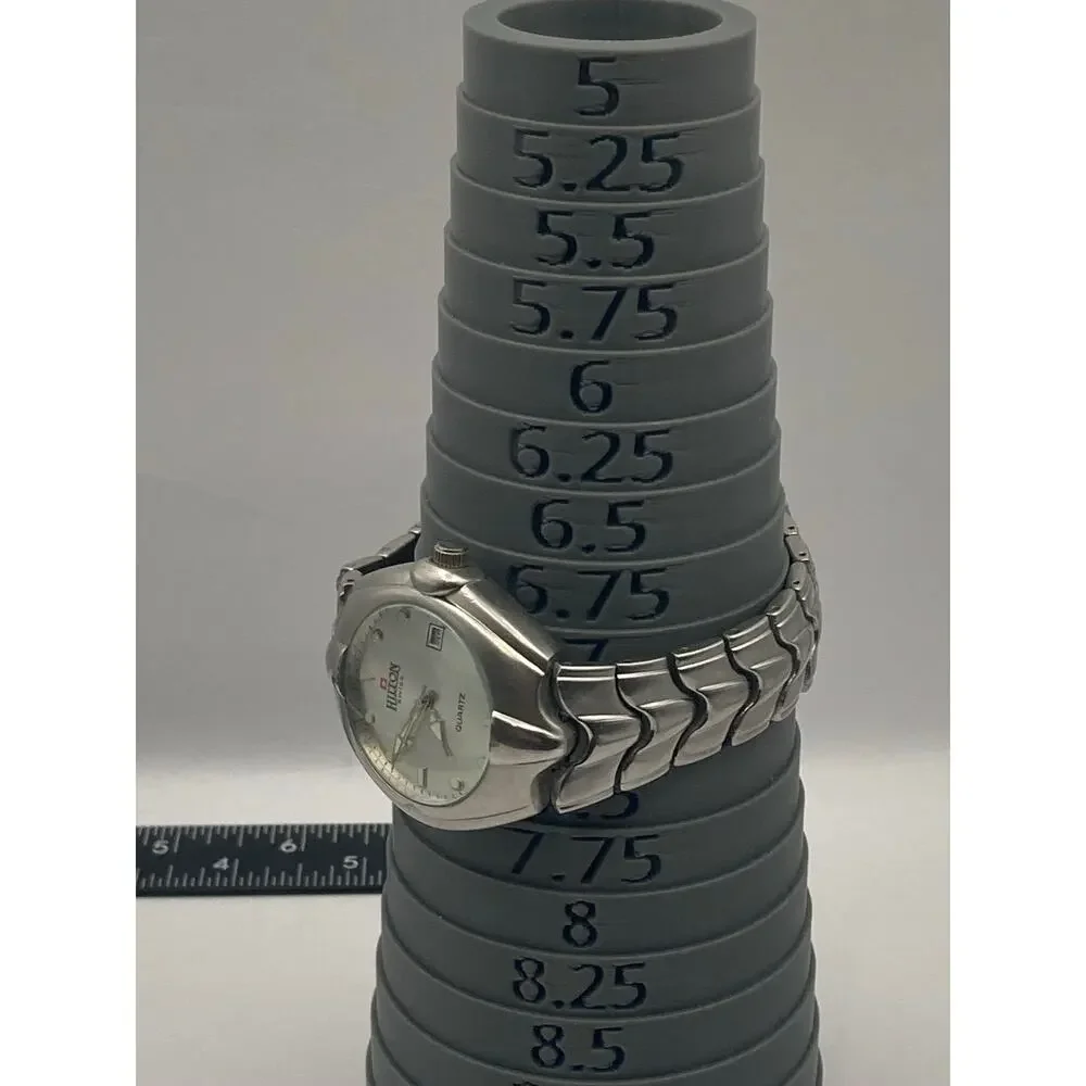 Swiss Watch Hilton Men's 39mm - Stainless Steel - New Battery - Date -Wrist 7